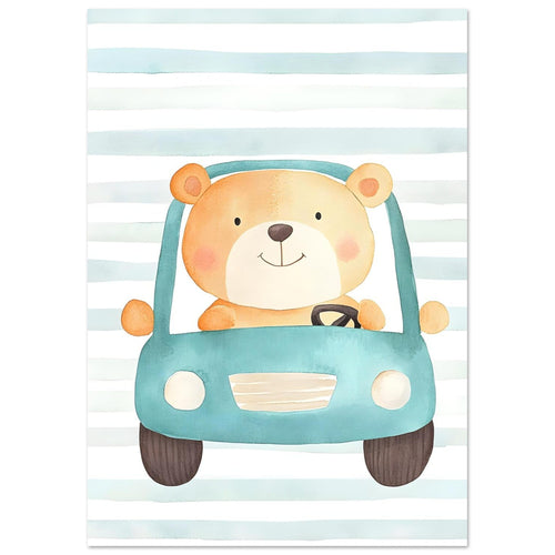 Artfulprints  Beer op reis   poster A4 21x29.7 cm - vtwonen shop