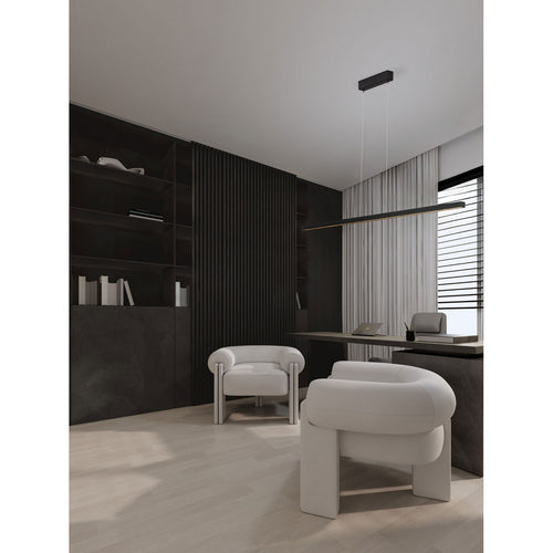Nova Luce DEOS Hanglamp voor aan het plafond, Sandy Black Triac dimbare LED 25W 2255lm 3000K