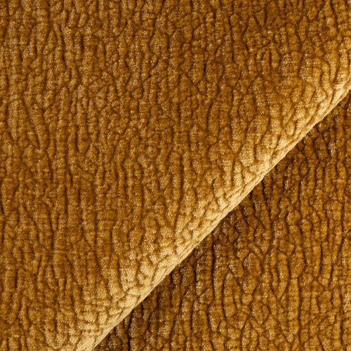 Premium Interiors - Bank LUSH - fluweel met motieven mosterd 205cm