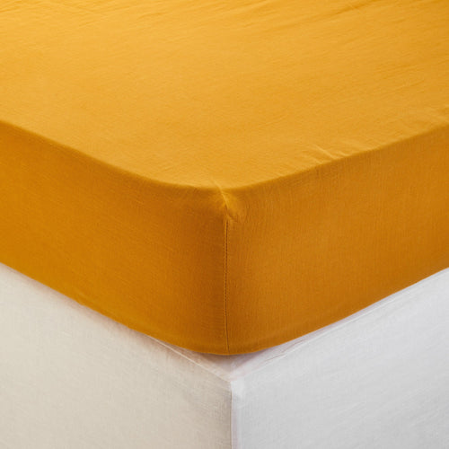 Madura hoeslaken Carlina - oker - 180x200cm