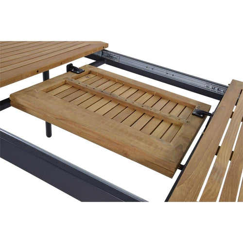 Lesli Living tuintafel Monza - antraciet - 152∕210x89x75,5cm