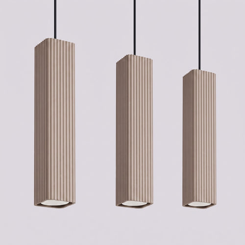 Sollux Lighting Hanglamp RAYO 3L taupe - 45x6x98cm