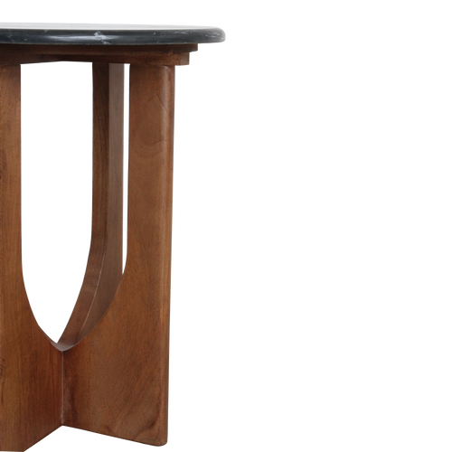 Raw Materials Brunei marmeren bijzettafel - zwart