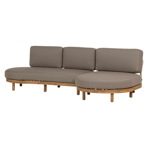 WOOOD loungeset tuin rechts Zinto - Metaal - Zand - 83x300x100