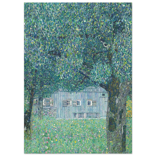 Artfulprints  Gustav Klimt - Farmhouse in upper Austria   poster 50x70 cm - vtwonen shop