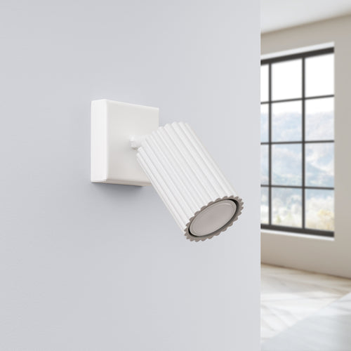 Sollux Lighting Wandlamp KARBON wit - 8x16x8cm