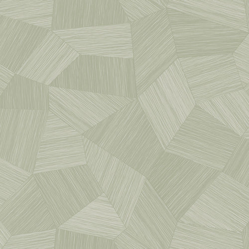 Origin Wallcoverings behang grafisch 3D motief licht vergrijsd groen - 0.53 x 10.05 m - 347984 - vtwonen shop