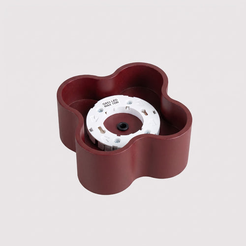 Sollux Lighting Plafondlamp OVIO 1 bordeaux Gx53 - 12x12x6cm
