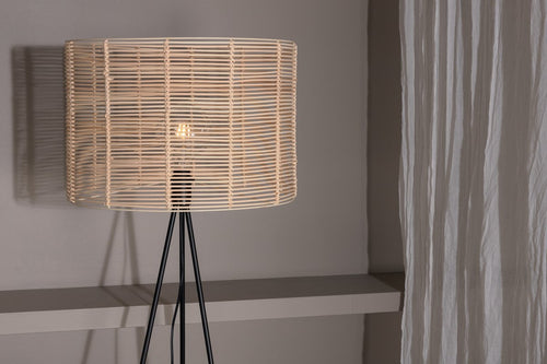 Rebellenclub Vloerlamp Noor - Naturel Rattan - vtwonen shop