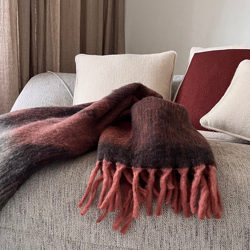 Malagoon plaid Zapotec - zacht zwart - 100% recycled