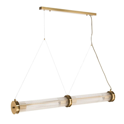 Signature - Dubbele glazen metalen ophangbuis - Grijs - 120x0x120 cm