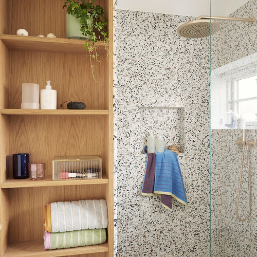 Hübsch handdoek Promenade - katoen - 70x140cm