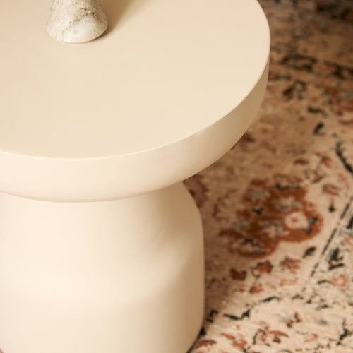 Starfurn  bijzettafel Drum - wit - 40x40x42cm - vtwonen shop