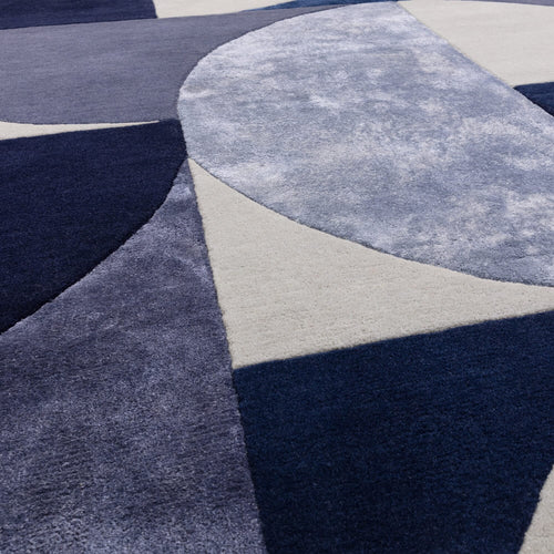 Vloerkleed MOMO Rugs Matrix Oval Indigo 160x230 cm