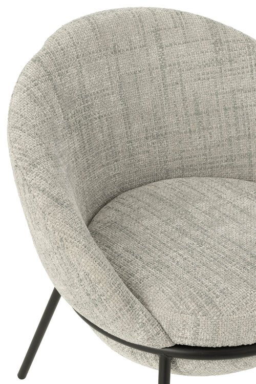 J-Line stoel - ijzer - grijs/zwart - vtwonen shop