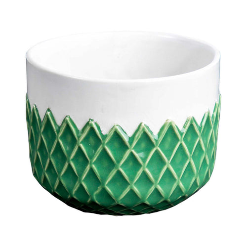 Return to Sender Kom - Groen ruit motief - vtwonen shop