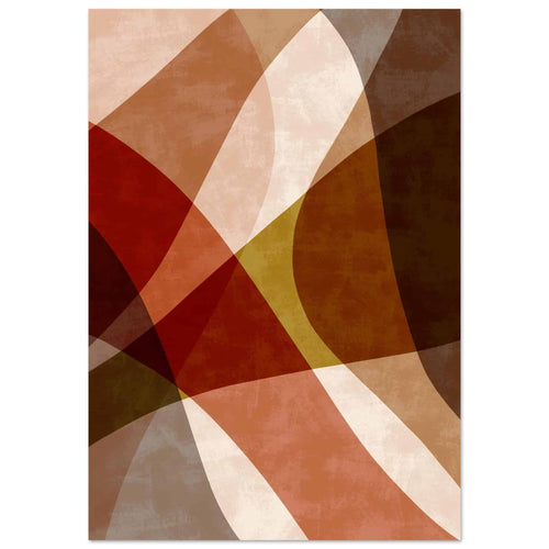 Artfulprints Poster met Lijst Boho – Autumn blend   - 50x70 cm - Bruin