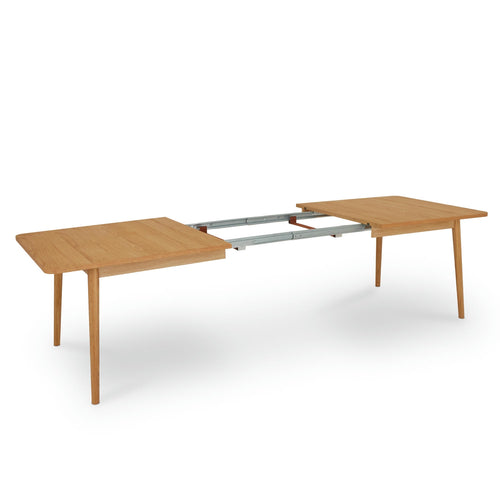 Furnhouse uitschuifbare eettafel Nyborg - Natuurlijk eikenhout - 200/300x100 cm