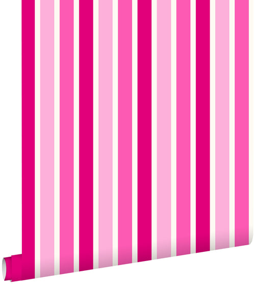 ESTAhome behang strepen roze - 53 cm x 10,05 m - 115818 - vtwonen shop