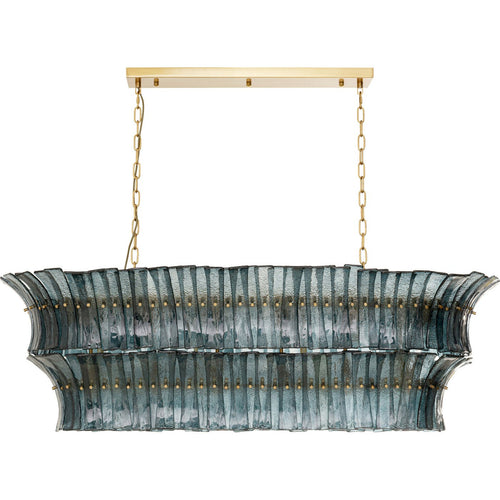 Kare Design Hanglamp Venezia blauw 130cm