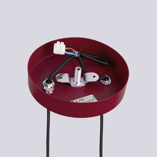 Sollux Lighting Hanglamp HALO 2P bordeaux - 15x15x120cm