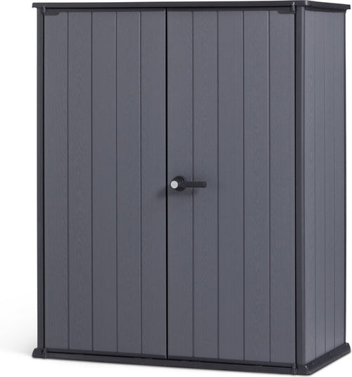 Keter Cortina Alto Tuinkast - 1400L - 140x73,6x170,4cm - Grijs