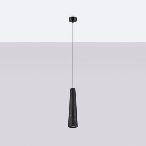 Sollux Lighting Hanglamp ELECTRA zwart beton - 8x8x125cm