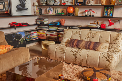 HKLIVING stoel Lazy lounge – corduroy rib brown - vtwonen shop