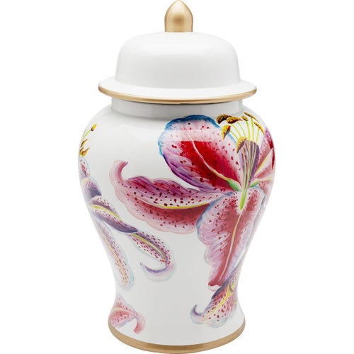 Kare Design Opberger roze lelies 42cm