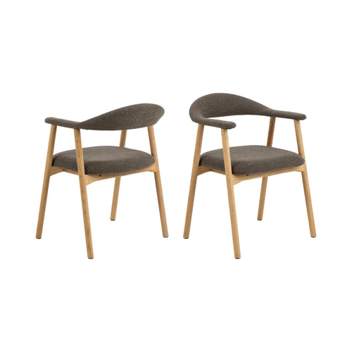 Rebellenclub Eetkamerstoel Joren - Set Van 2 - Taupe - vtwonen shop