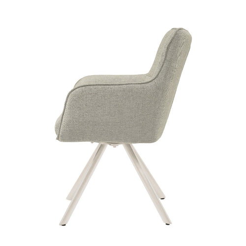 Livingfurn eetkamerstoel Tori Sand - naturel - set van 2 - vtwonen shop