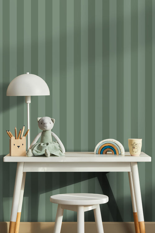 Sanders & Sanders behang strepen groen - 50 x 900 cm - 935391