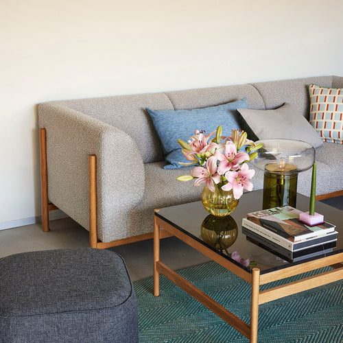 Hübsch vaas Fleur - glas - ø18xh17cm - vtwonen shop