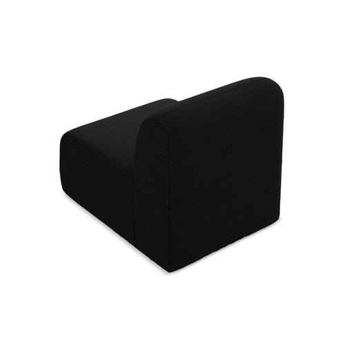 LaMiaSofa Bankmodule midden Cervo - bouclé - zwart - 70x94x75
