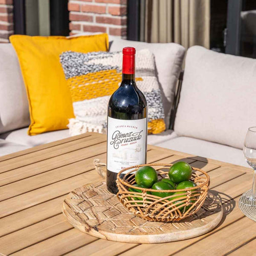 Garden Impressions lounge dining set Alora grey sand - 3-delig rechts