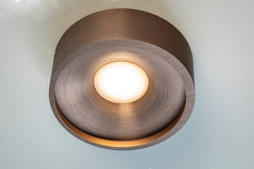 Artdelight plafondlamp Orlando - 1 lichts - 14  x 5   cm - mat brons - vtwonen shop