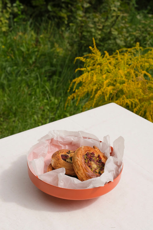 noo.ma VILU Stalen kom - Orange Peel - vtwonen shop