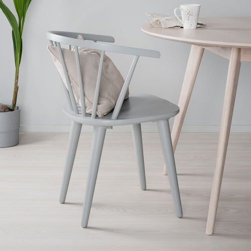 Rowico Home Carmen Houten Spijlenstoel Grijs - Set Van 2 - vtwonen shop