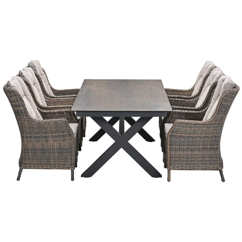 Garden Impressions tuinset Marbella - Sintra - Rome bronze - 240x100 cm - 7-delig