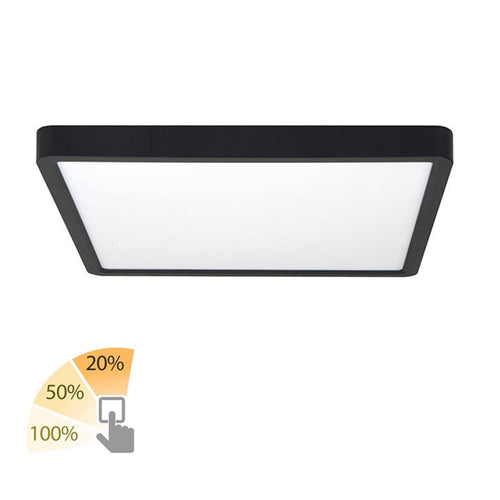 Highlight plafondlamp Piatto - 1 lichts - 30  x 2.5   cm - zwart - vtwonen shop