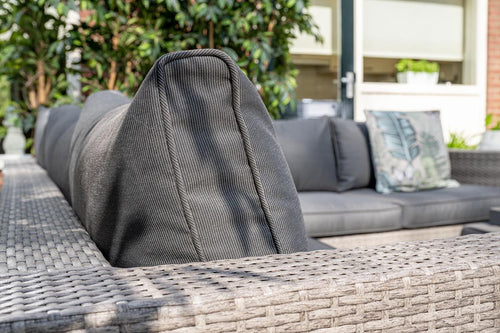 Cayman II lounge set 4-delig - organic grey/antraciet