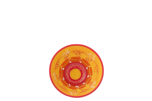 J-Line kom - keramiek - oranje/rood - medium