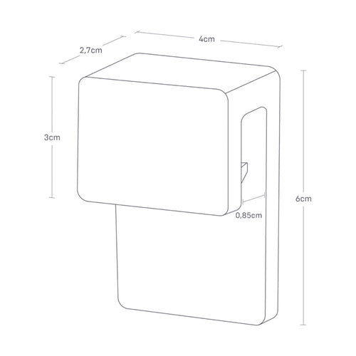 Yamazaki Zelfklevende Tandenborstelhouder (set van 2) -Tower - Wit - vtwonen shop