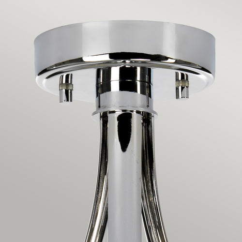 Elstead Falmouth - 3 Lichts Semi Flush Badkamer Plafondlamp Gepolijst Chroom IP44, G9