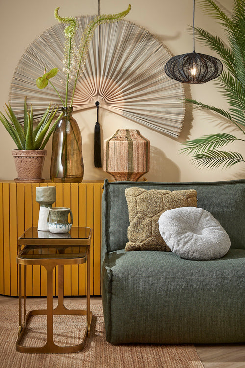 In The Mood Collection Nadine Sierkussen - Ø40 cm - Gerecycled Polyester - Grijs - vtwonen shop