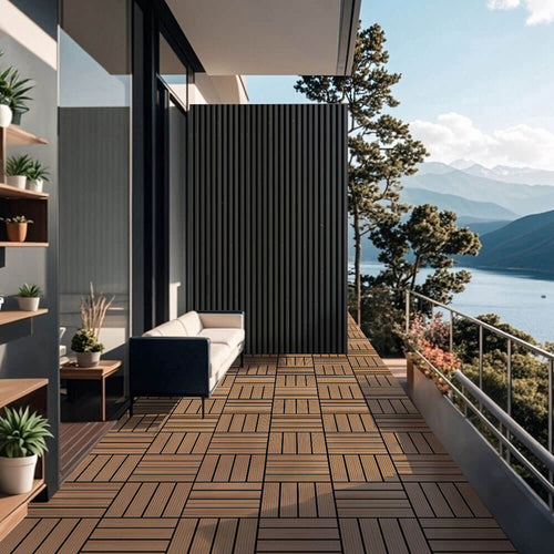 Home Deluxe WPC houttegels BAVARO Teak 9m²