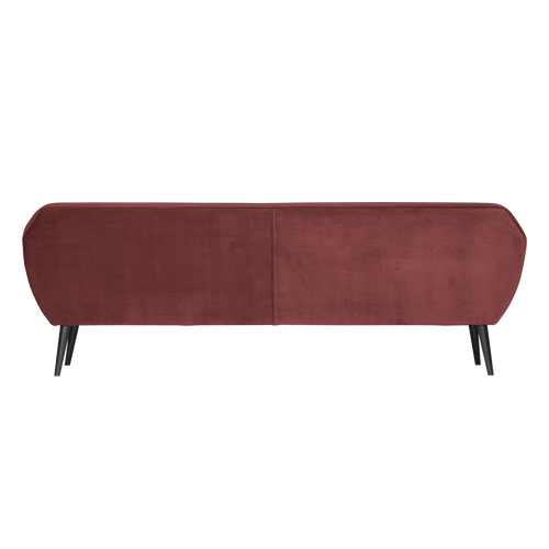 WOOOD XL bank Rocco 230 cm - Velvet - Bordeauxrood