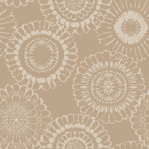 ESTAhome behang bloemen donker beige - 50 x 900 cm - 139823 - vtwonen shop