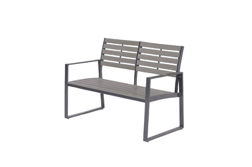 Detroit parkbank - aluminium - polywood - 122 cm