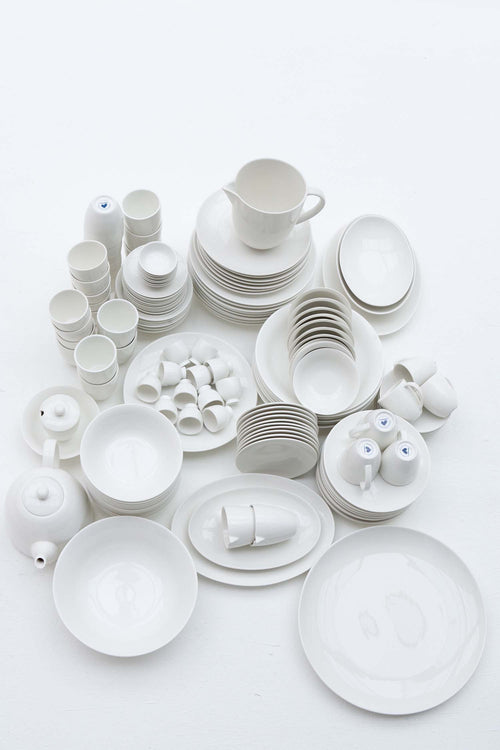 vtwonen - Basic - mokken zonder oor set van 6 - porselein - wit - 275 ml